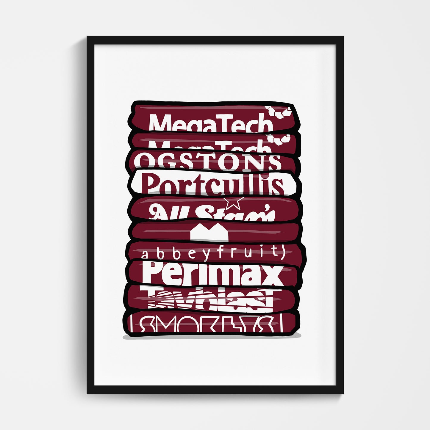 Arbroath Shirt Stack Print