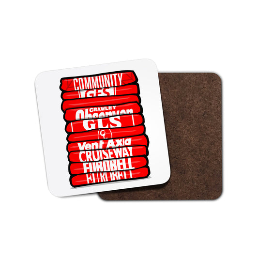 Crawley Shirt Stack Coaster