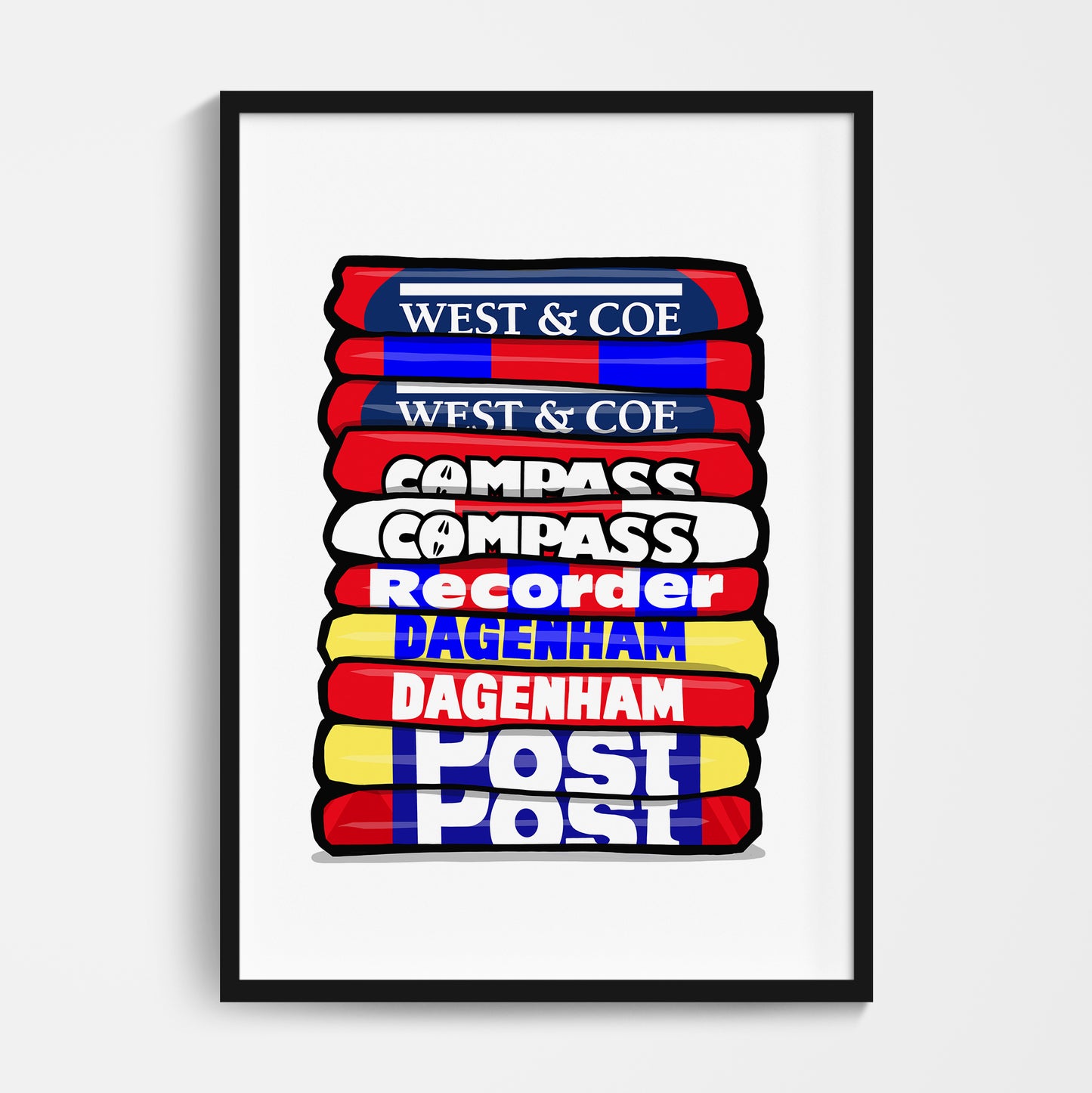 Dagenham Shirt Stack Print