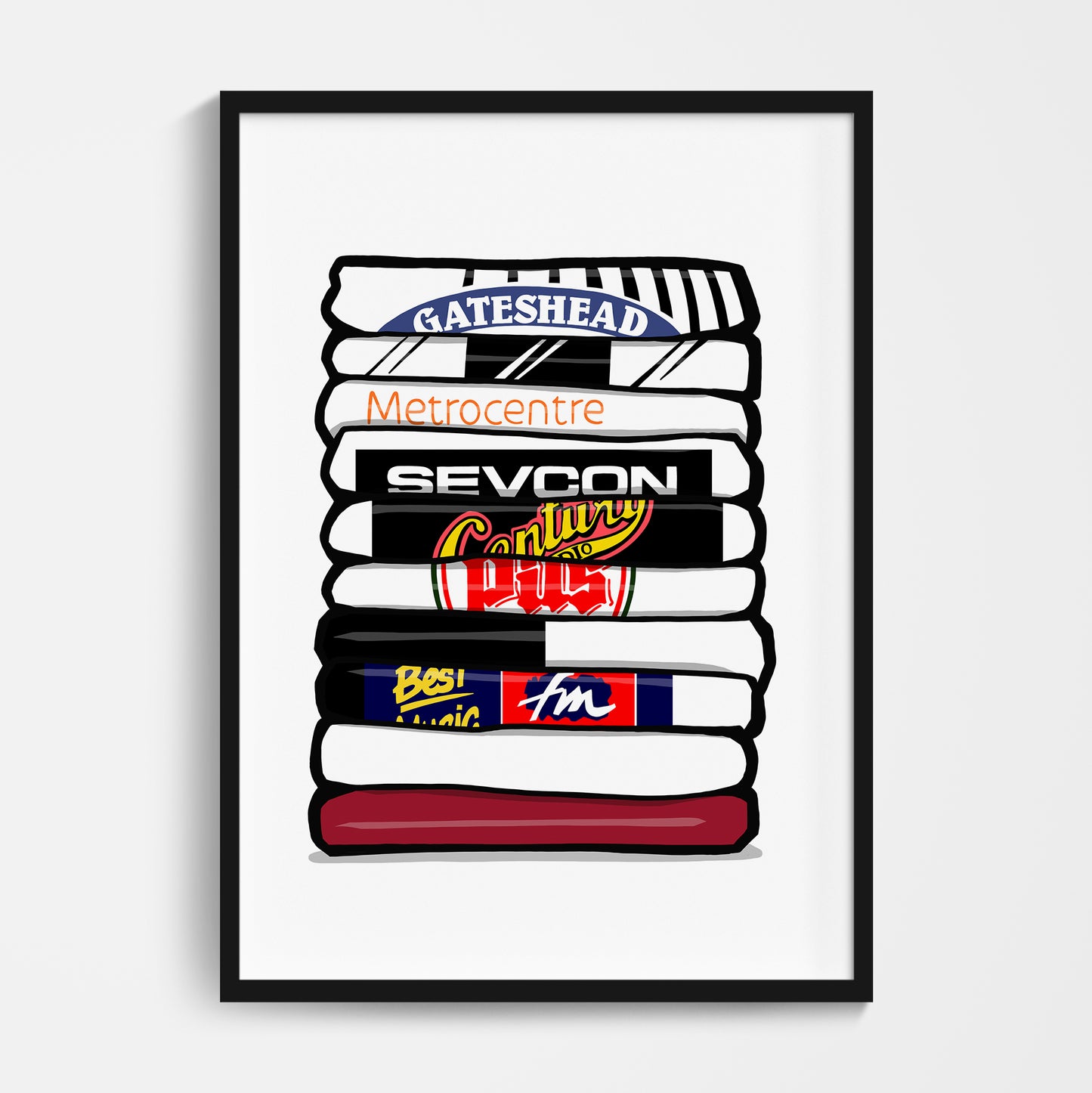 Gateshead Shirt Stack Print