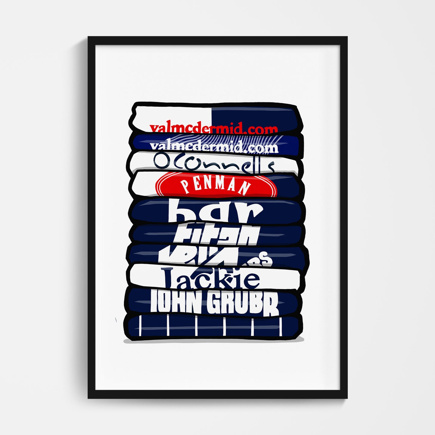 Raith Shirt Stack Print