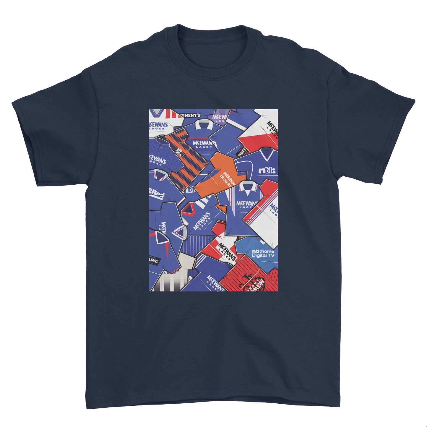 Rangers Shirts Mash Up Tee