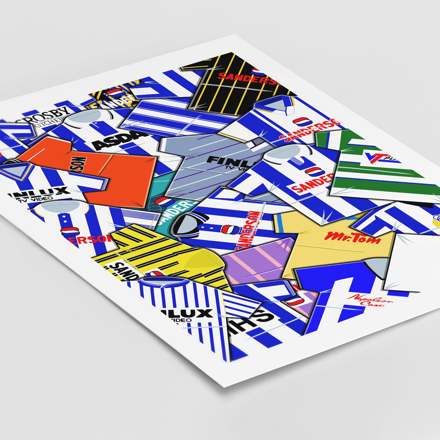 Sheffield Wednesday Shirts Mash Up Print