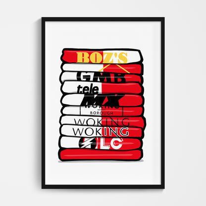 Woking Shirt Stack Print