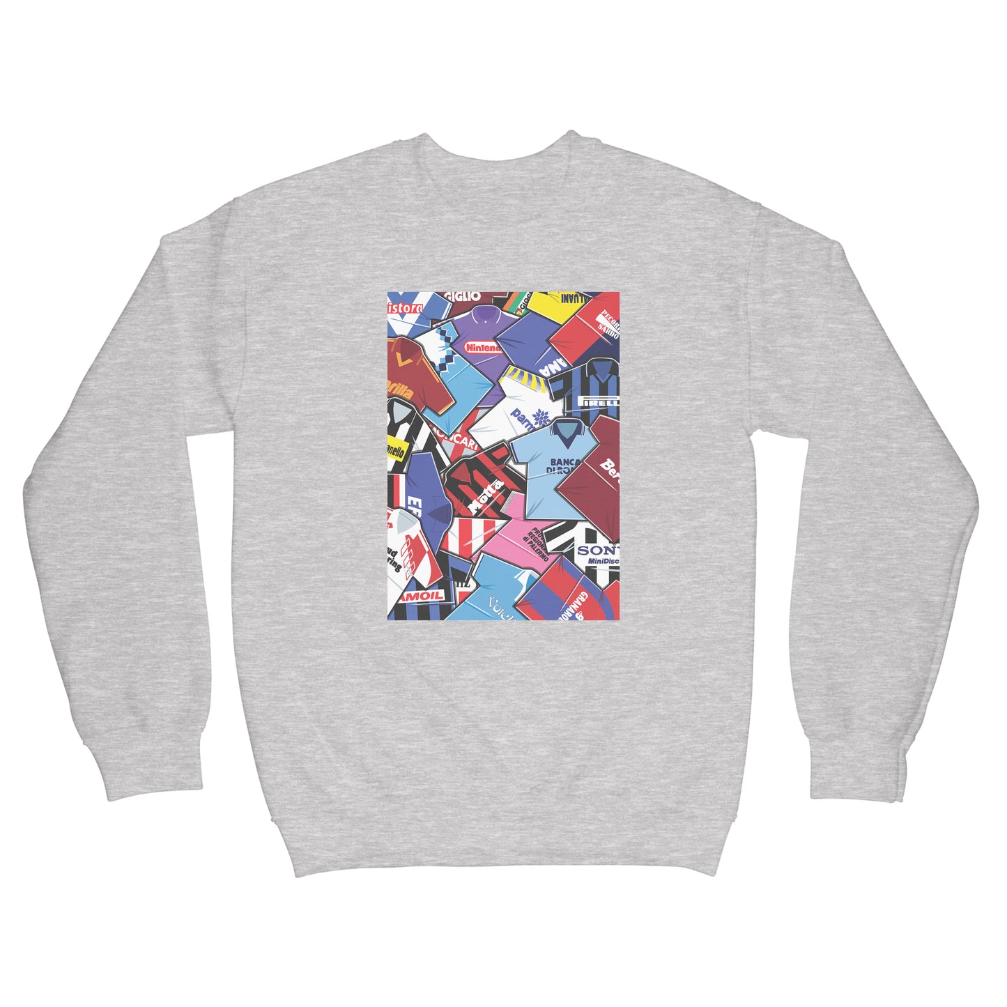 90's Italian Shirts Mash Up Sweatshirt