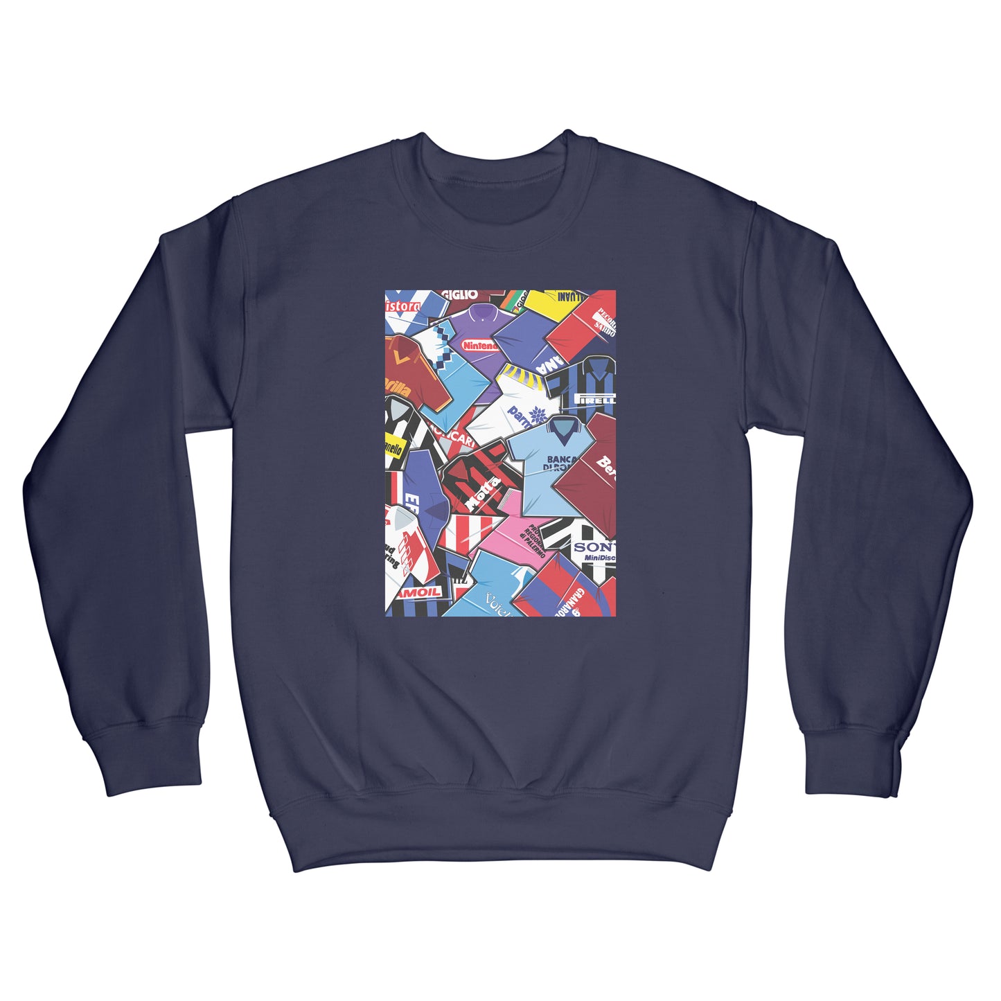 90's Italian Shirts Mash Up Sweatshirt