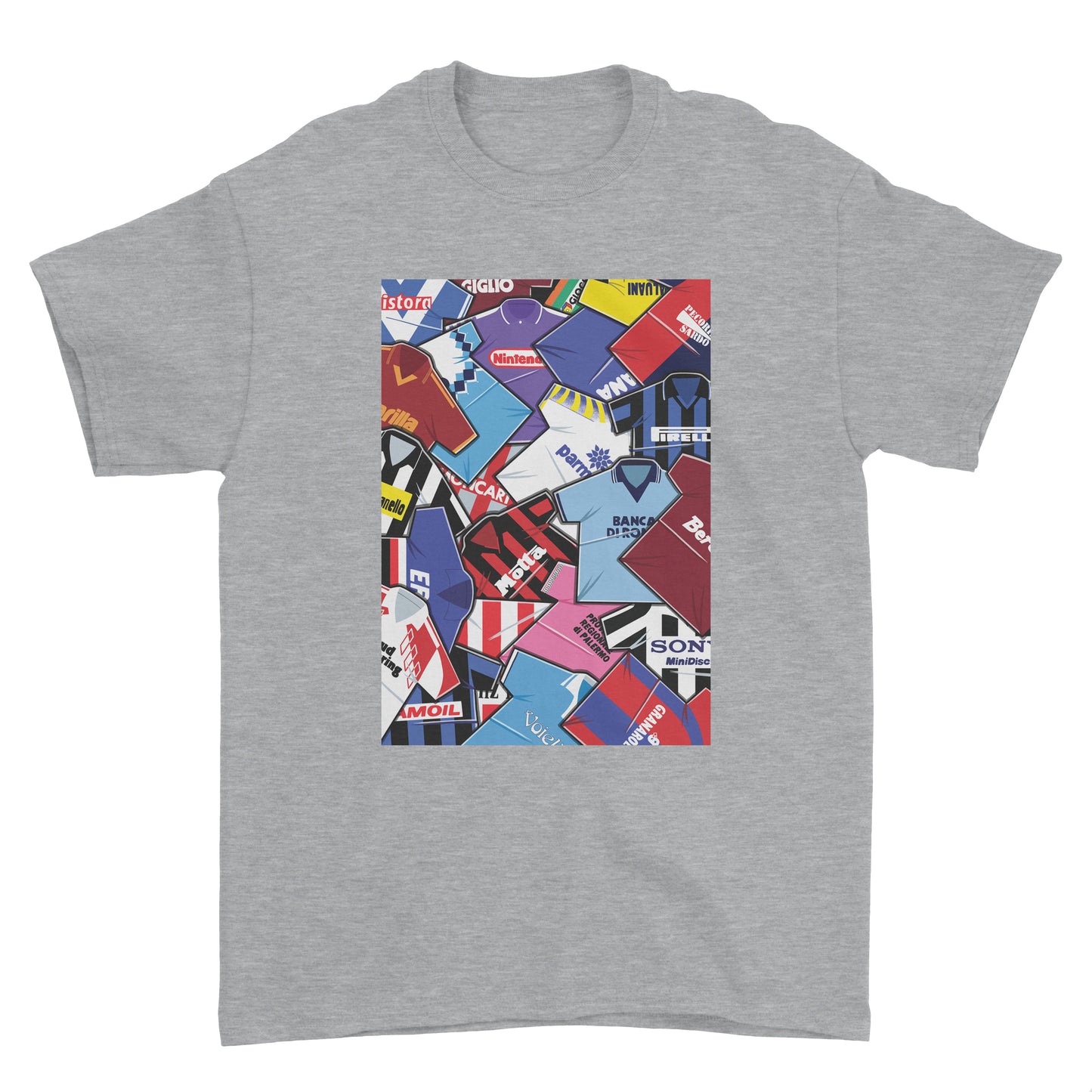 90's Italian Shirts Mash Up Tee