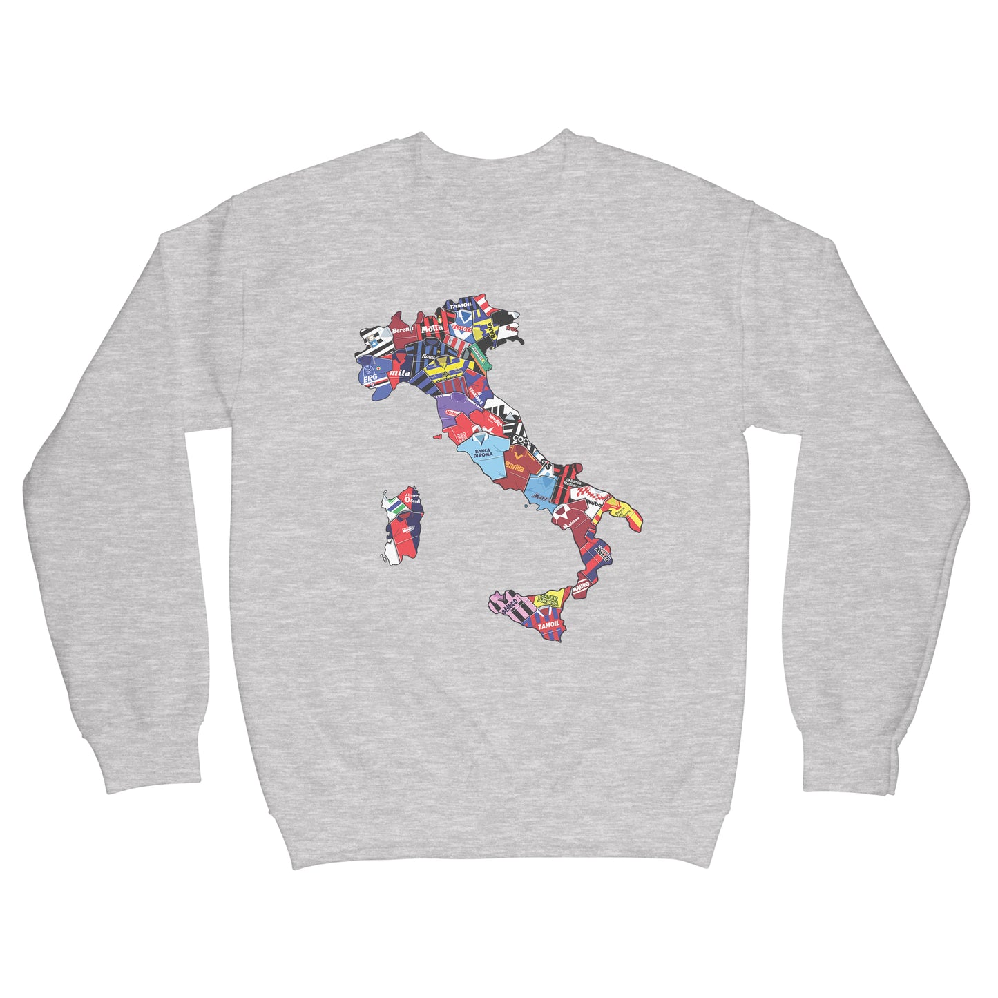 90's Italian Shirts Map Sweatshirt