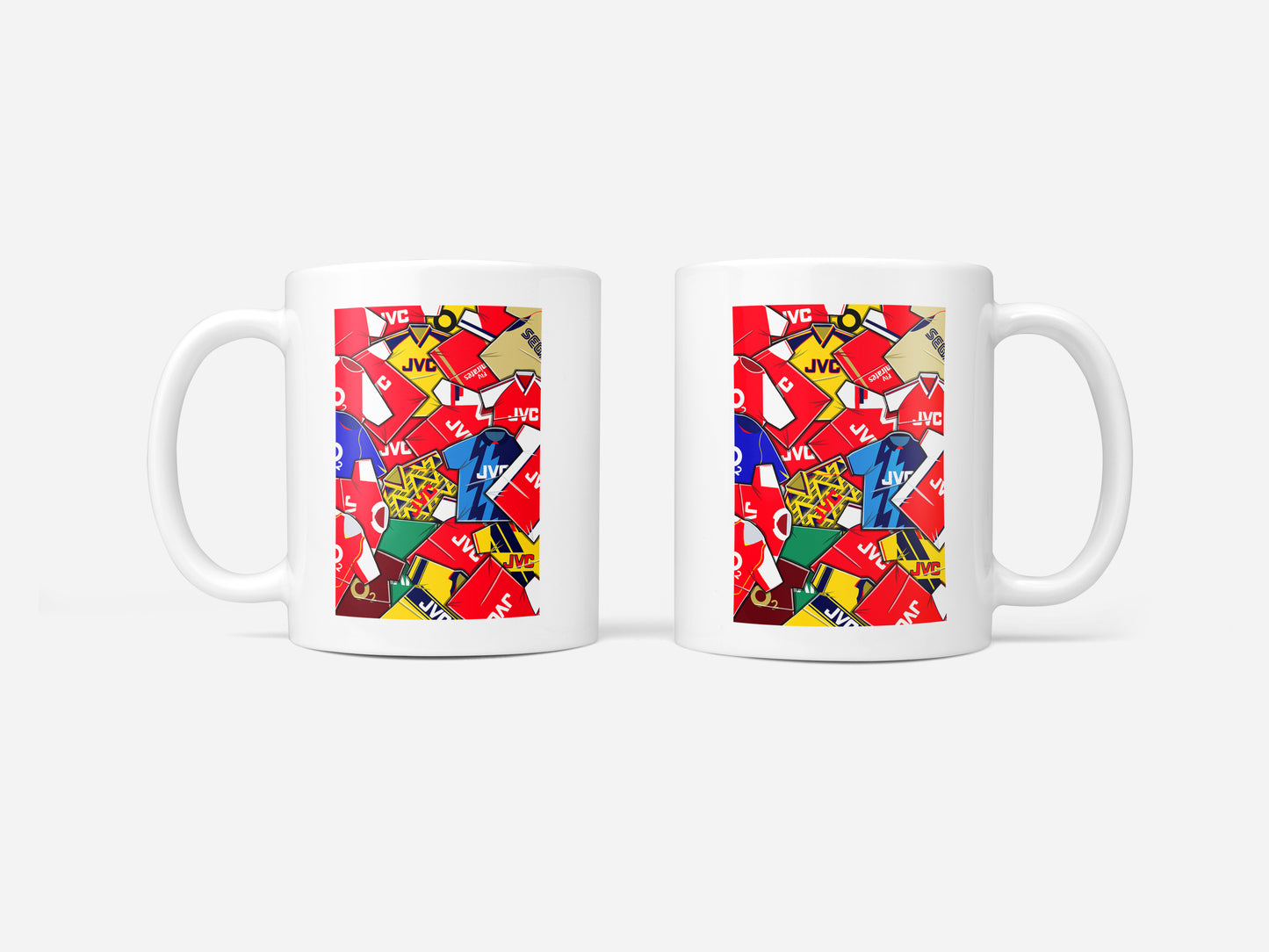 Arsenal Shirts Mash Up Mug