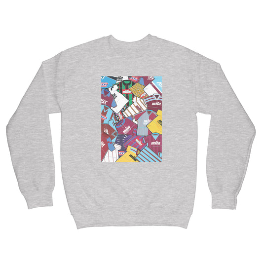 Aston Villa Shirts Mash Up Sweatshirt