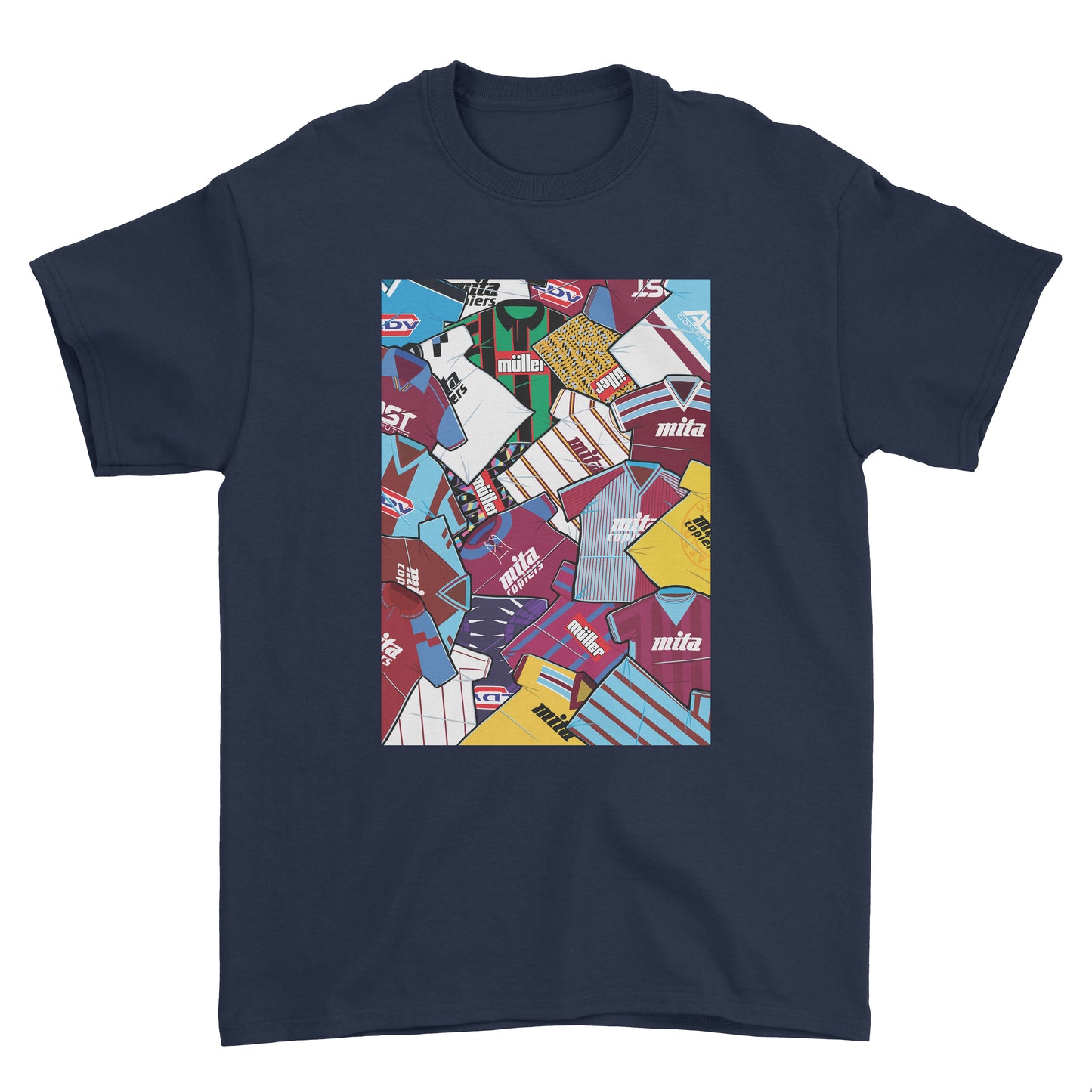 Aston Villa Shirts Mash Up Tee