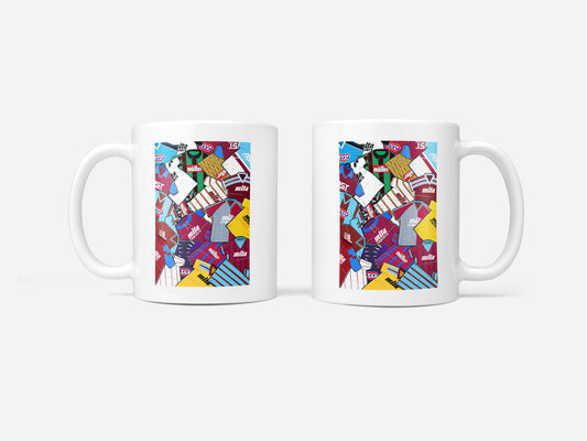 Aston Villa Shirts Mash Up Mug