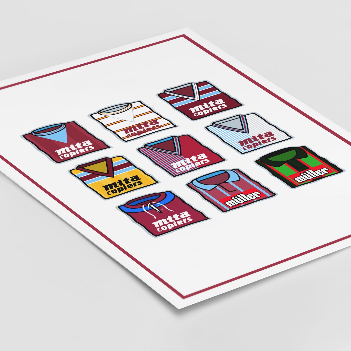 Aston Villa Shirts Print