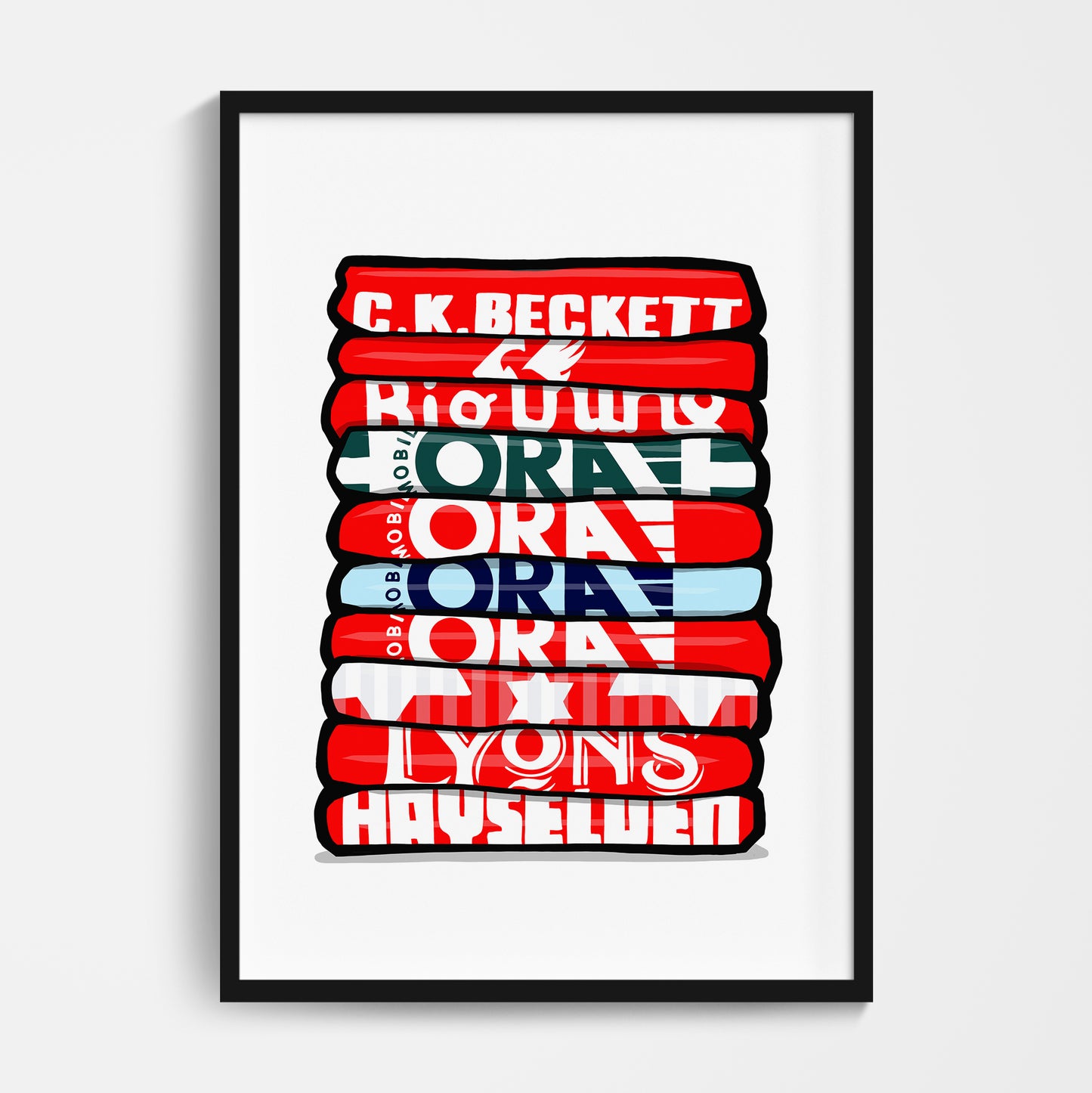 Barnsley Shirt Stack Print