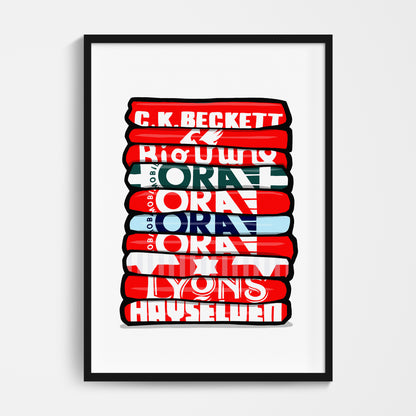 Barnsley Shirt Stack Print