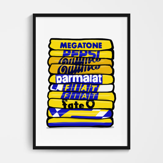 Boca Shirt Stack Print