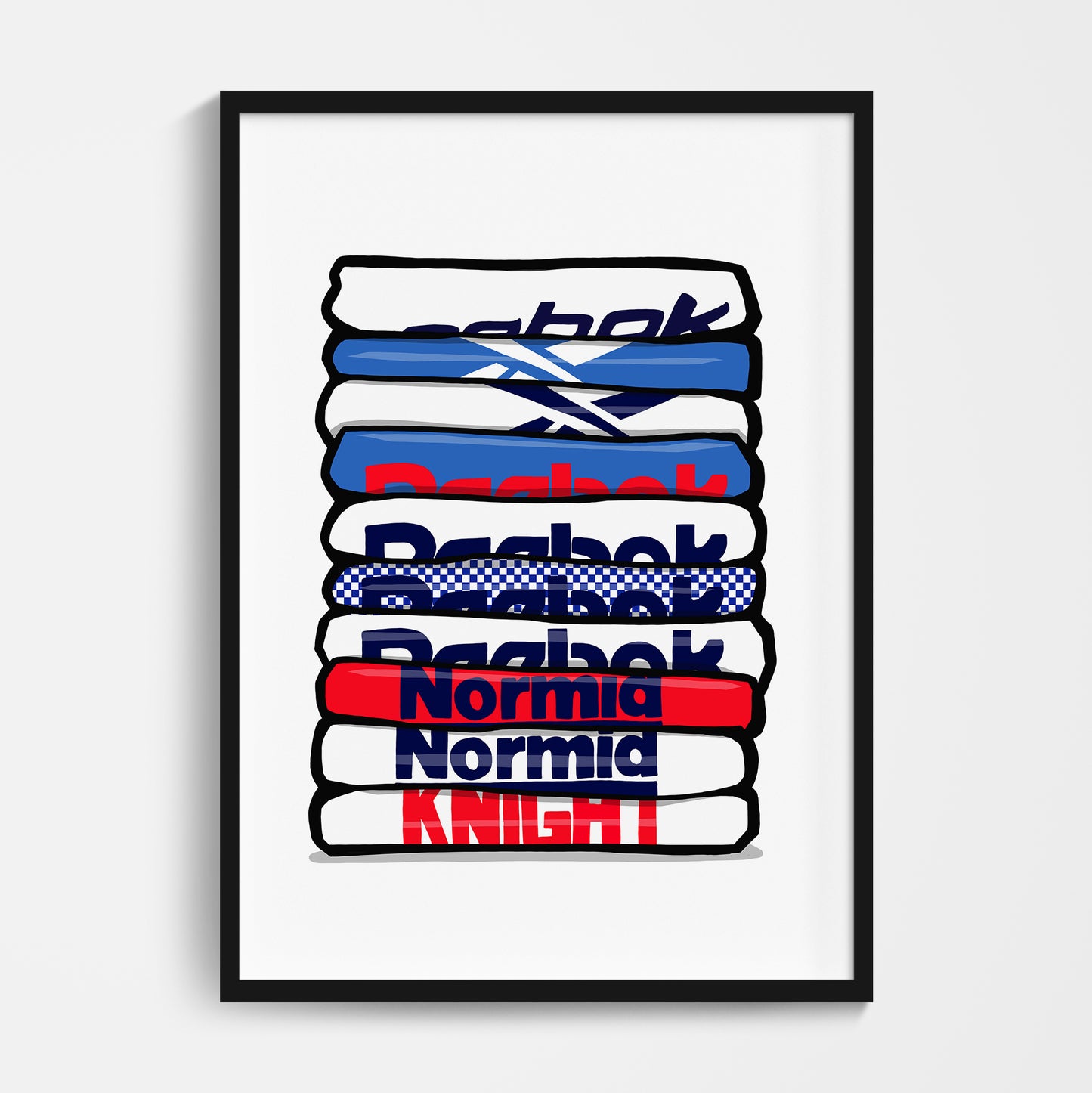 Bolton Shirt Stack Print