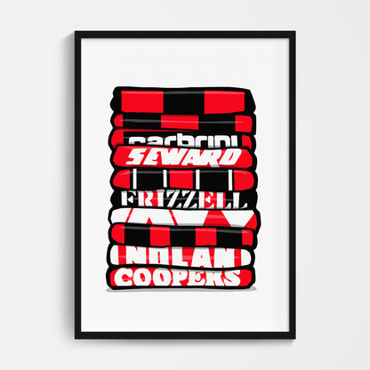 Bournemouth Shirt Stack Print