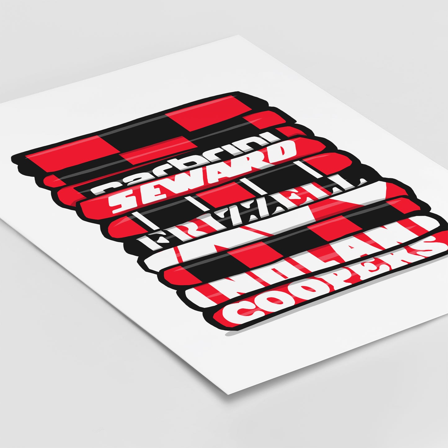 Bournemouth Shirt Stack Print