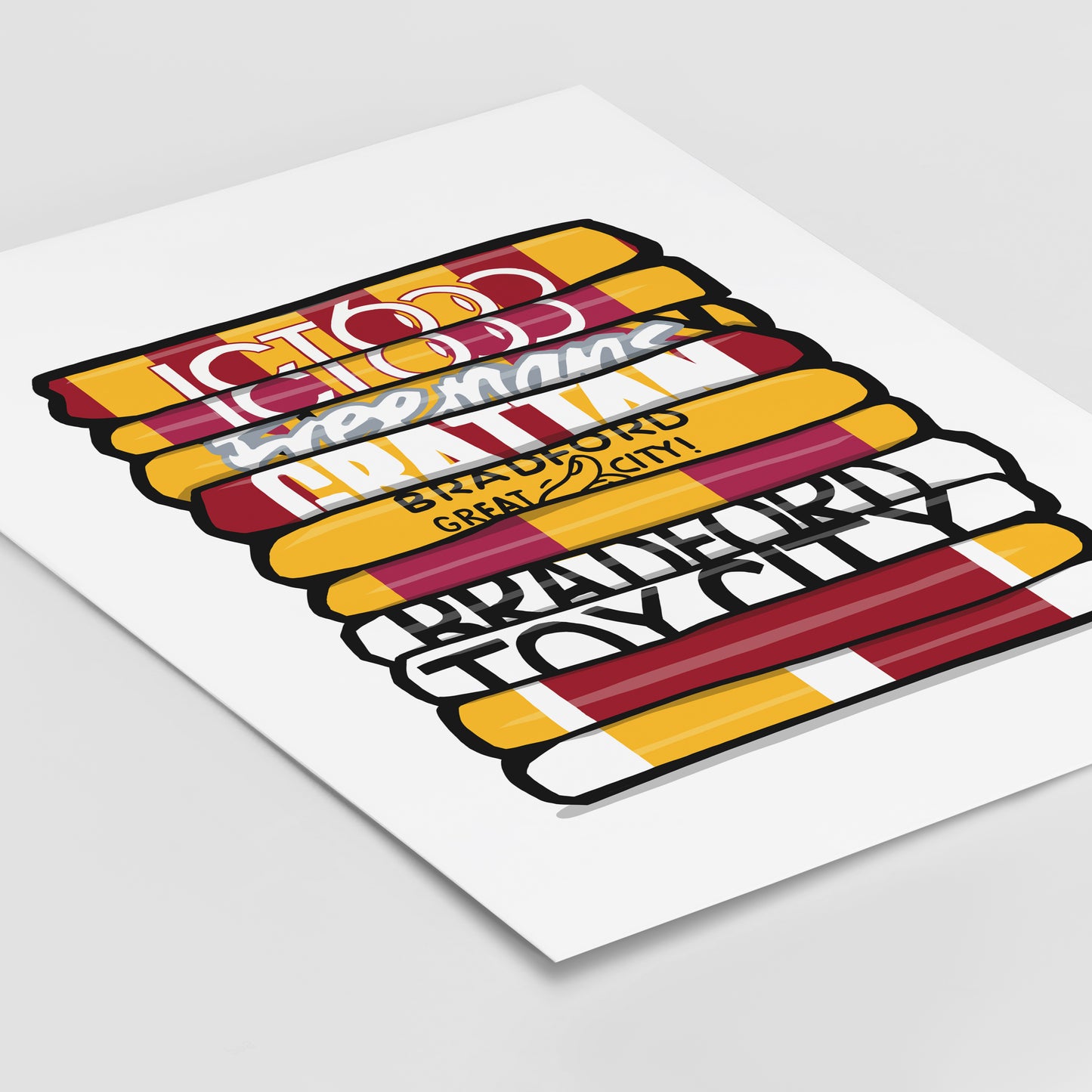 Bradford Shirt Stack Print