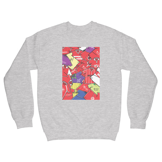 Bristol City Shirts Mash Up Sweatshirt