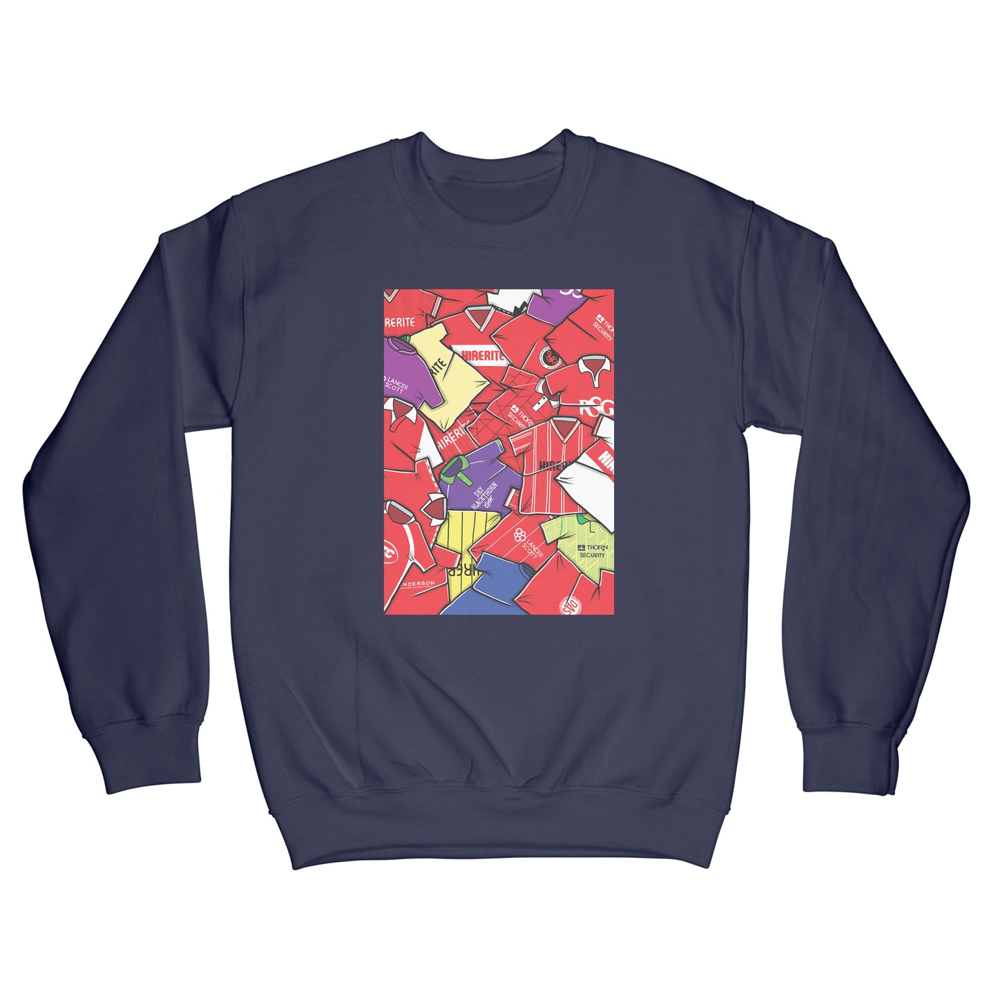 Bristol City Shirts Mash Up Sweatshirt