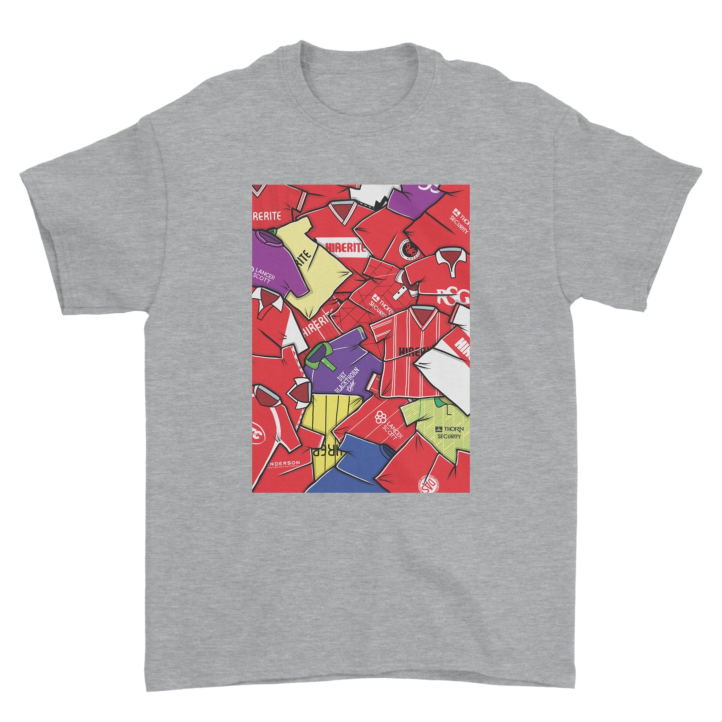 Bristol City Shirts Mash Up Tee