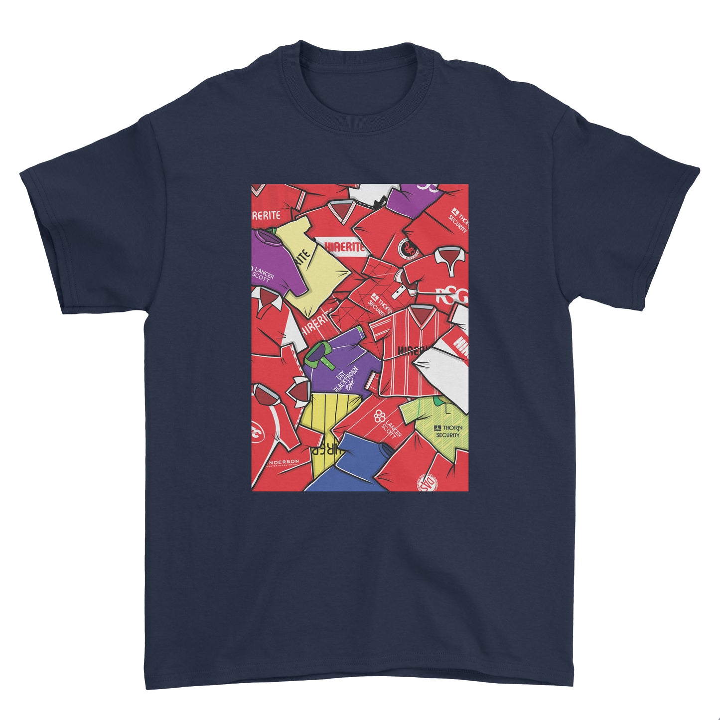 Bristol City Shirts Mash Up Tee