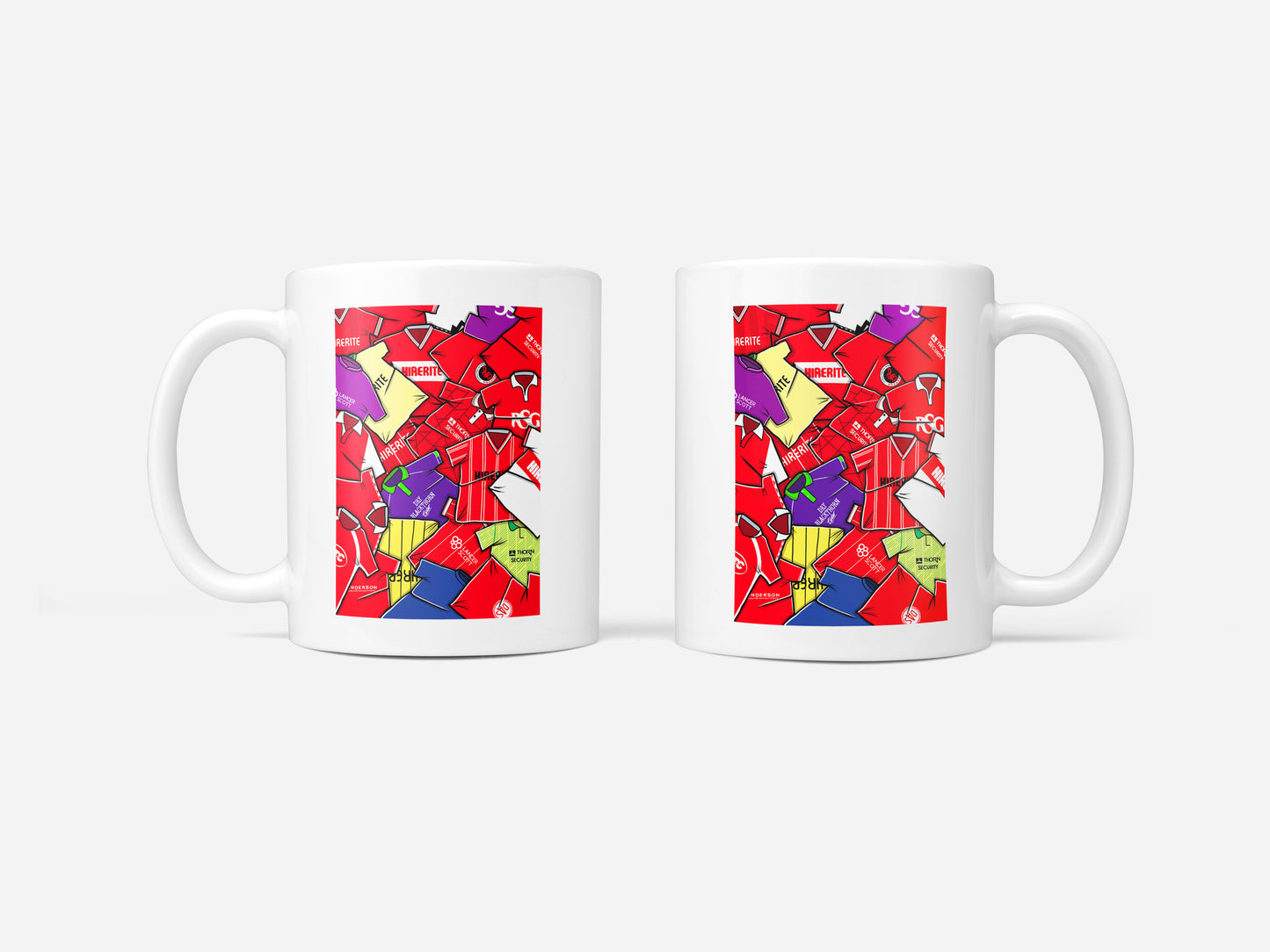 Bristol City Shirts Mash Up Mug