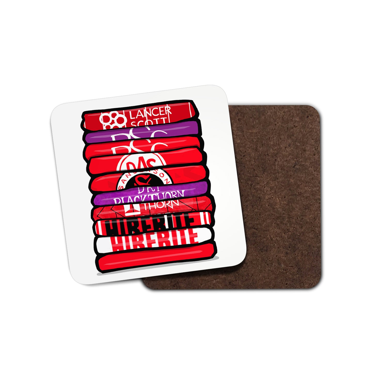 Bristol City Shirt Stack Coaster