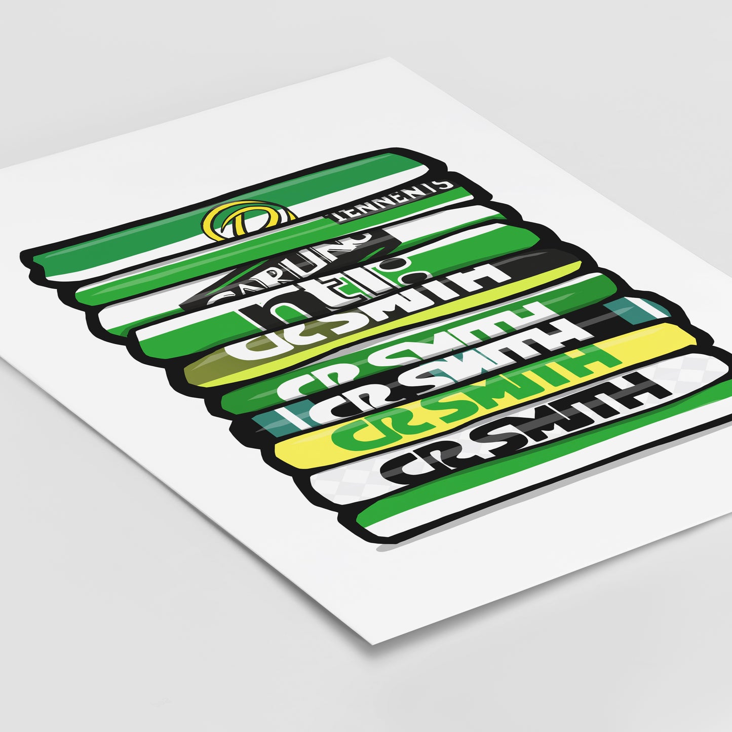 Celtic Shirt Stack Print