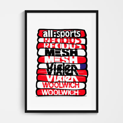 Charlton Shirt Stack Print