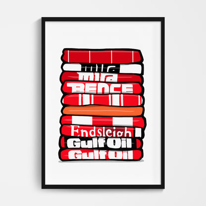 Cheltenham Shirt Stack Print