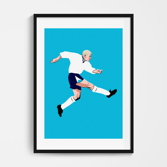 England 1996 Gazza Print