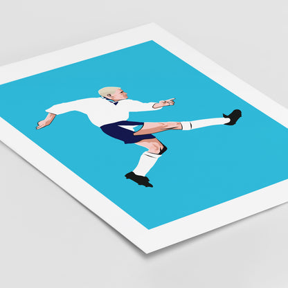 England 1996 Gazza Print