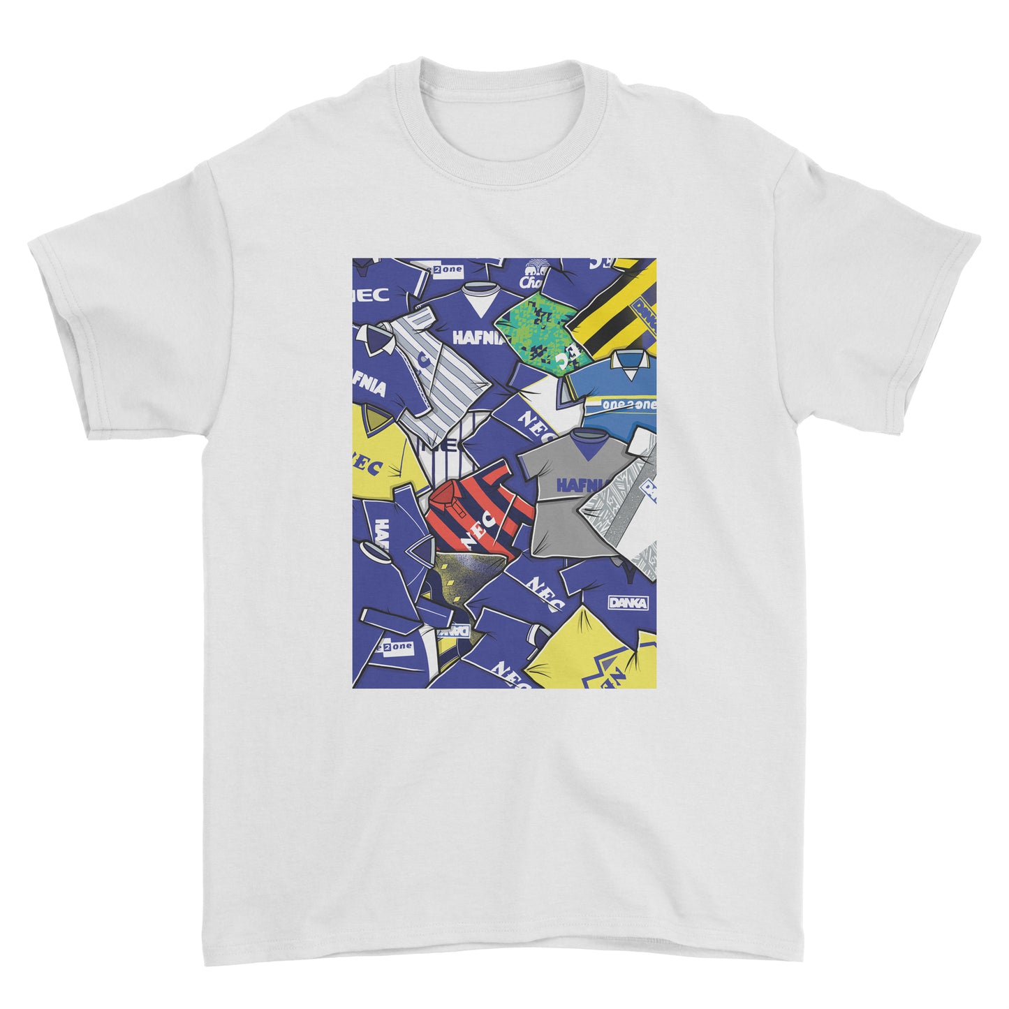 Everton Shirts Mash Up Tee