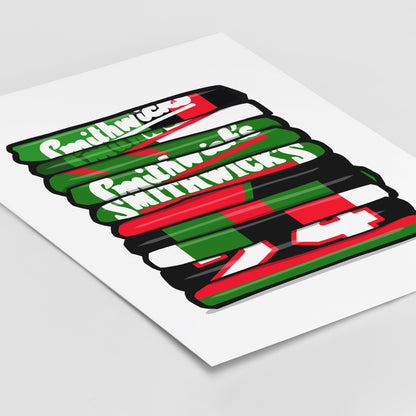 Glentoran Shirt Stack Print