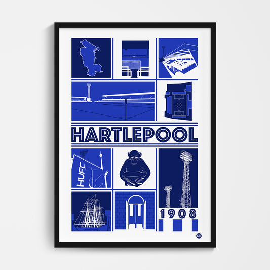 Hartlepool Football Print