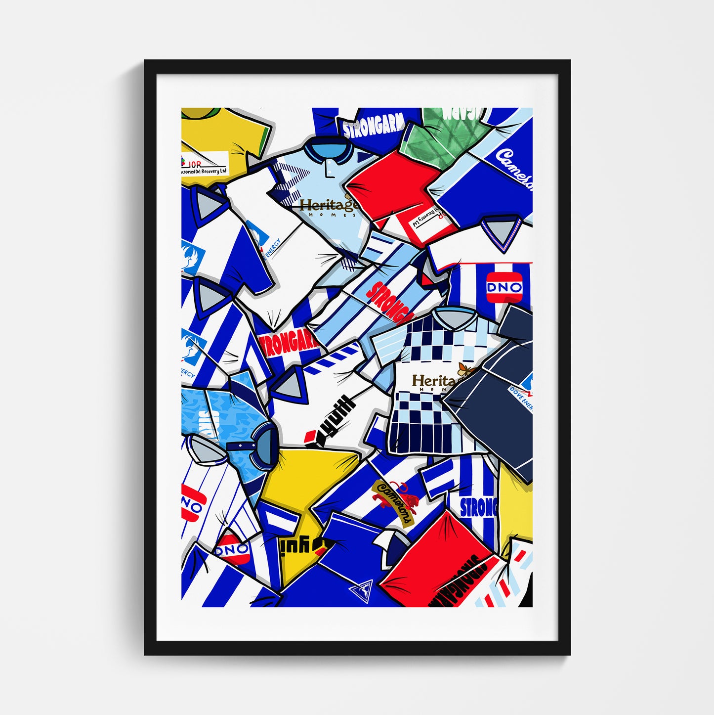 Hartlepool Shirts Mash Up Print