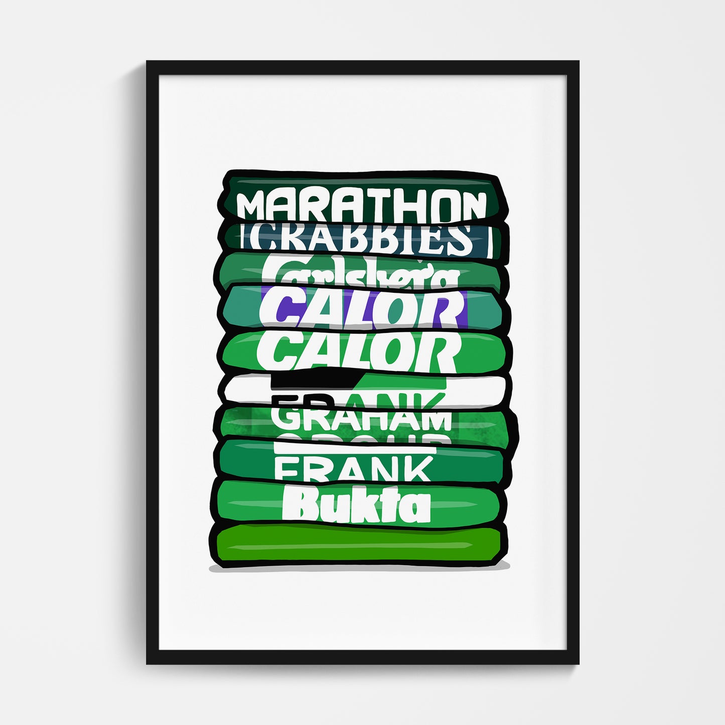 Hibernian Shirt Stack Print