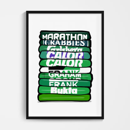 Hibernian Shirt Stack Print