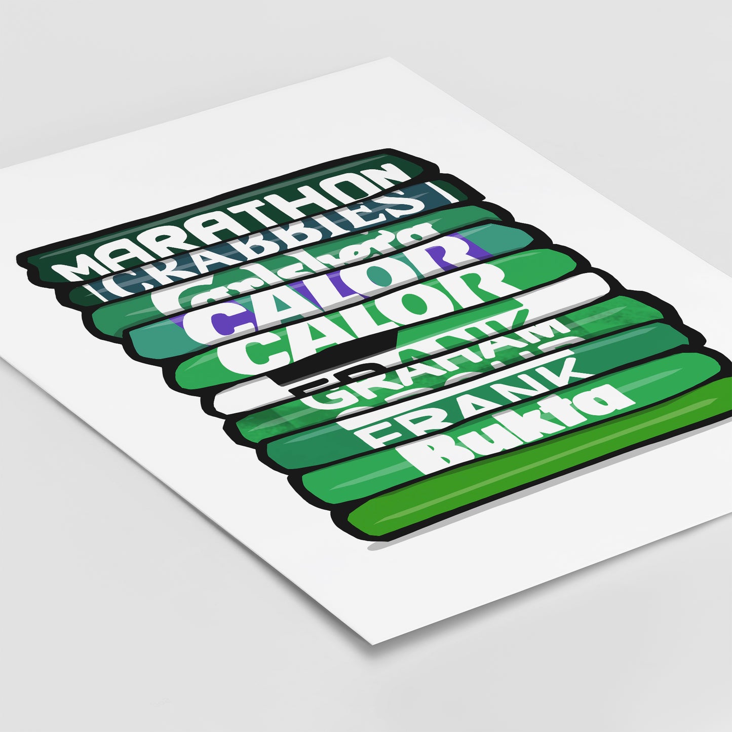 Hibernian Shirt Stack Print