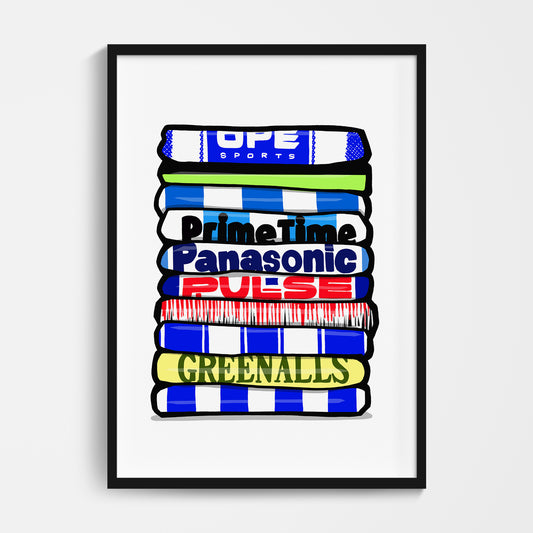 Huddersfield Shirt Stack Print