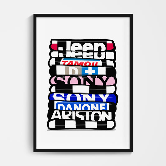 Juventus Shirt Stack Print