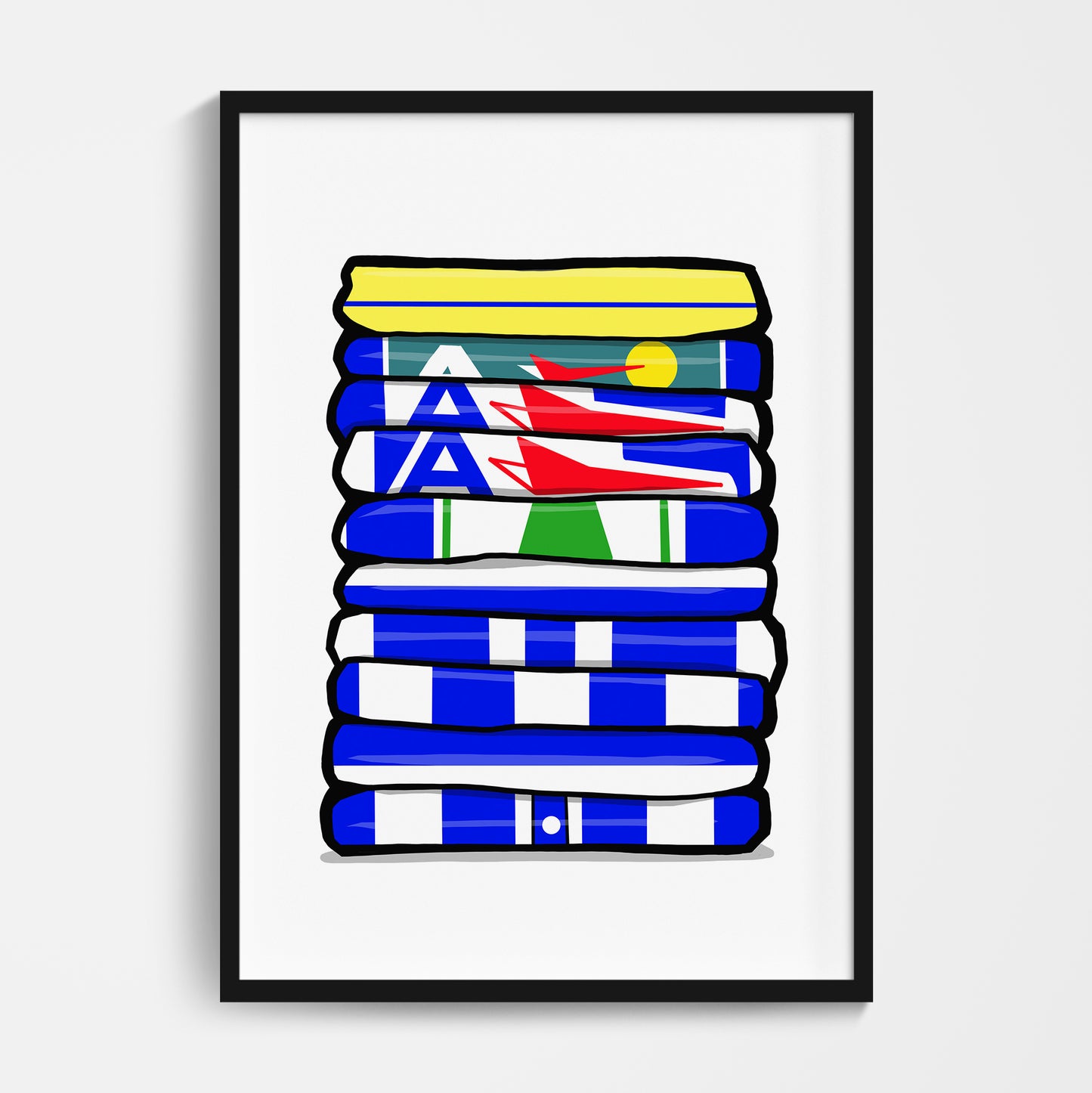 Kilmarnock Shirt Stack Print