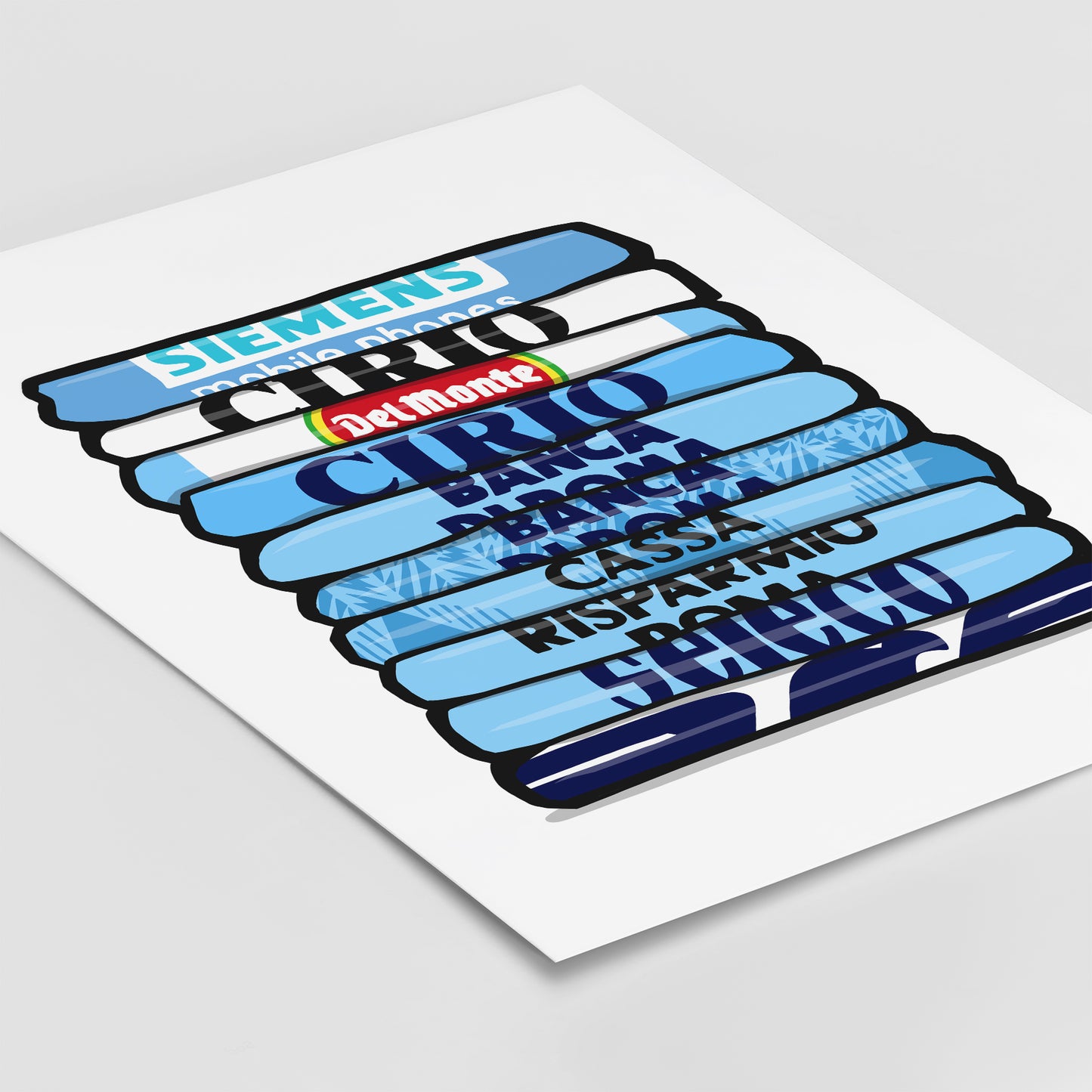 Lazio Shirt Stack Print