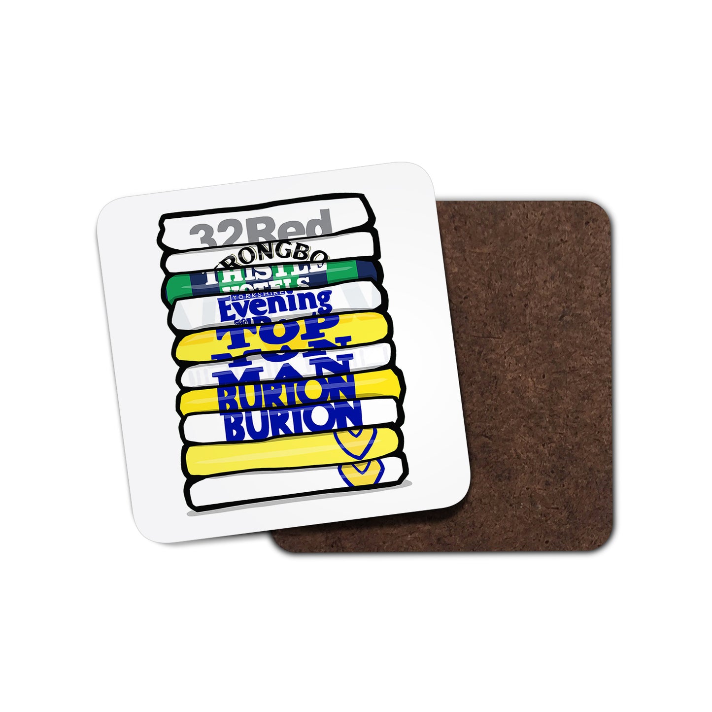 Leeds Shirt Stack Coaster