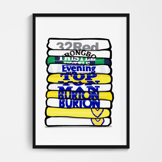 Leeds Shirt Stack Print