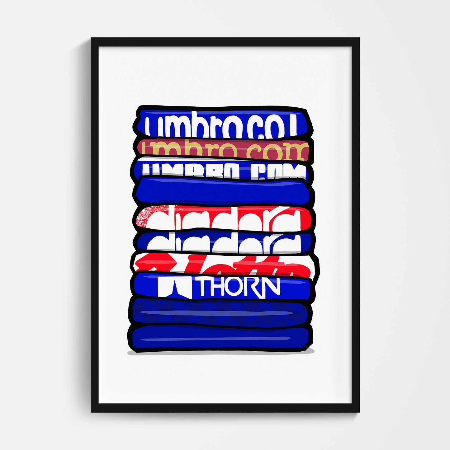 Linfield Shirt Stack Print