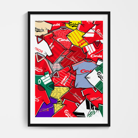 Liverpool Shirts Mash Up Print